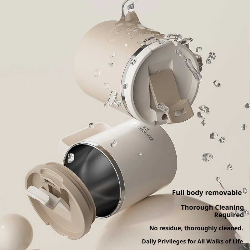 كوب قهوة معزول بجدار مزدوج من الفولاذ المقاوم للصدأ سعة 480 مل مع مقبض يحافظ على كوب حراري بارد وسرارة كوب شرب مانع للتسرب