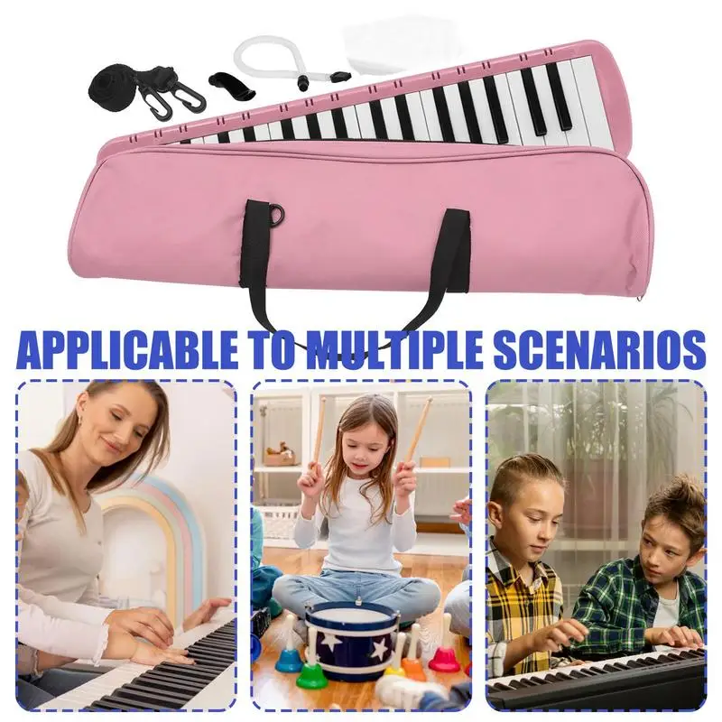 37 Key Melodica Kit Air Piano Keyboard Musical Instrument Portable Child Harmonica Piano Funny Blow Keyboard Musical Instruments