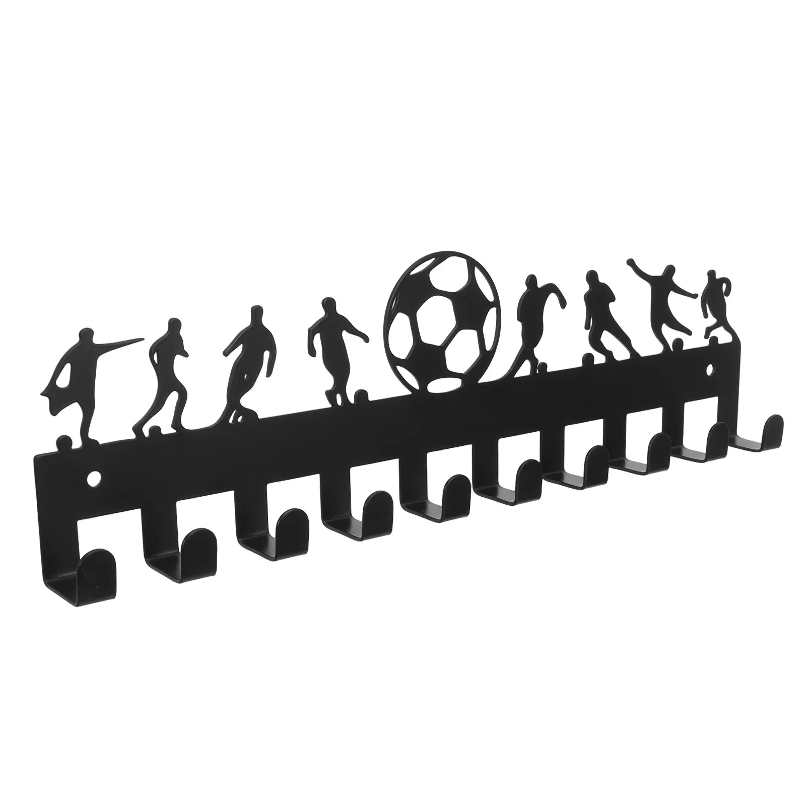 Wall Mounted Metal Medal Holder Display Rack with Tiered Hooks for Sports Awards Marathon Medals Ribbons Runner Gymnastics