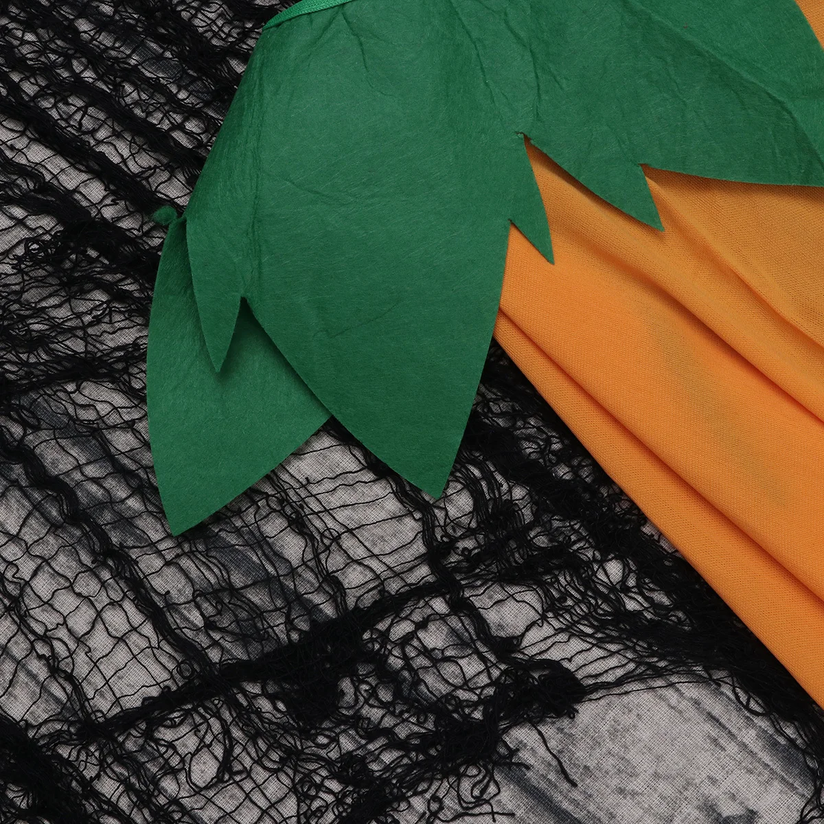 

1pc Pumpkin Cloak For Halloween Soft Lightweight Halloween Cosplay Outfit Party Performance Costume Dress Up Accessory