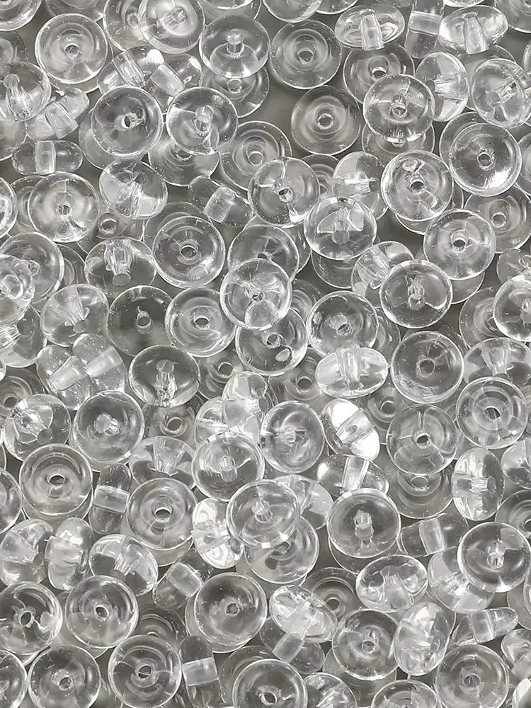 200 Stück 6mm Transparente Glasperlen Abacus Rondell Lose Abstandhalterperlen für DIY Schmuckherstellung Armband Halskette Handgemachtes Kunsthandwerk – Detail 1