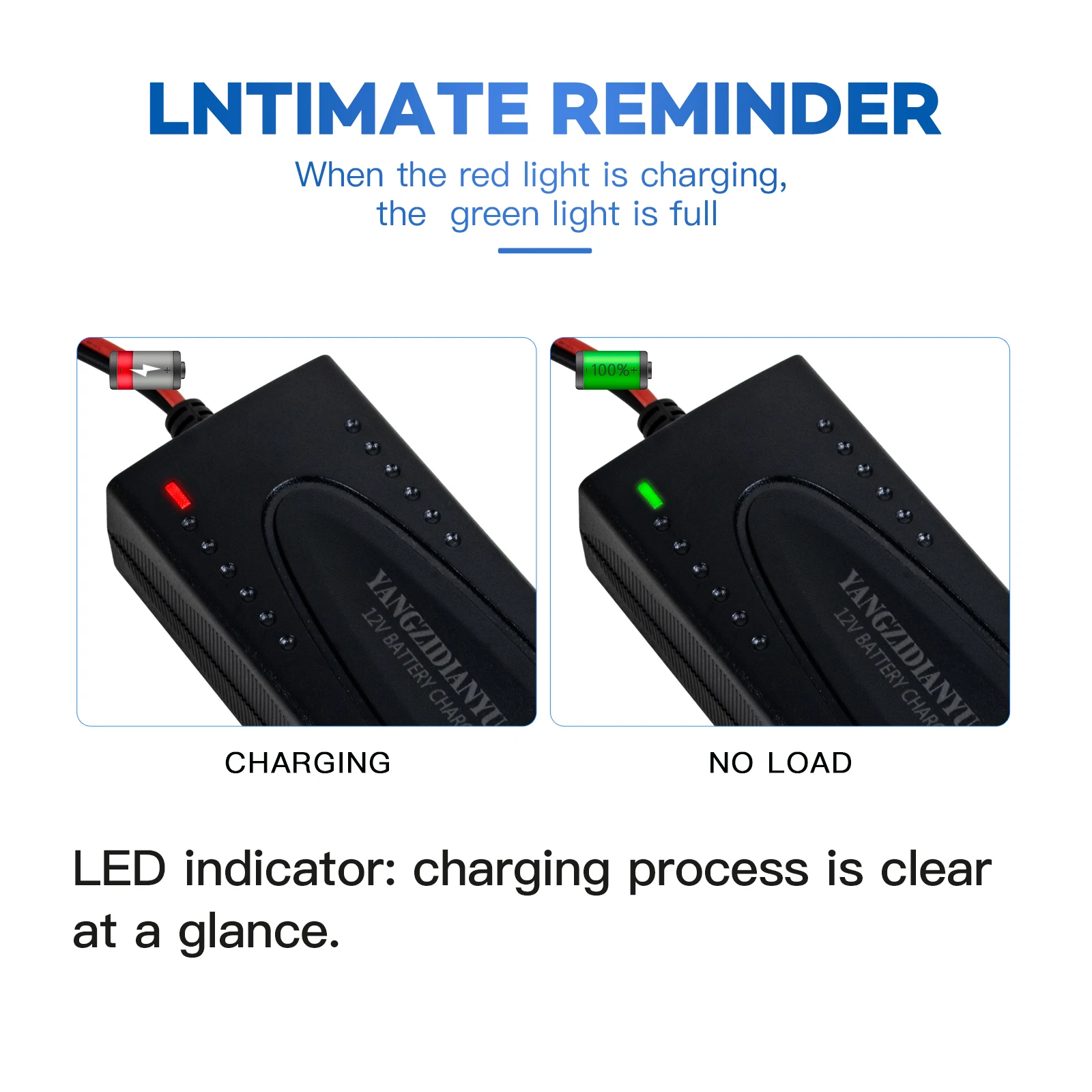 14.6V 1.5A Charger for 12V Lead Acid Battery 12.8V LifePO Battery Fast Charging Universal for Power Tools