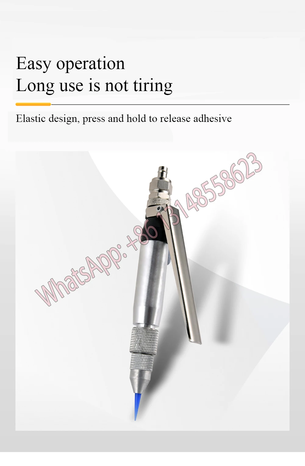 

Precision dispensing valve, high flow rate, manual control dispensing valve, dispensing gun, yellow glue gun, manual dispensing