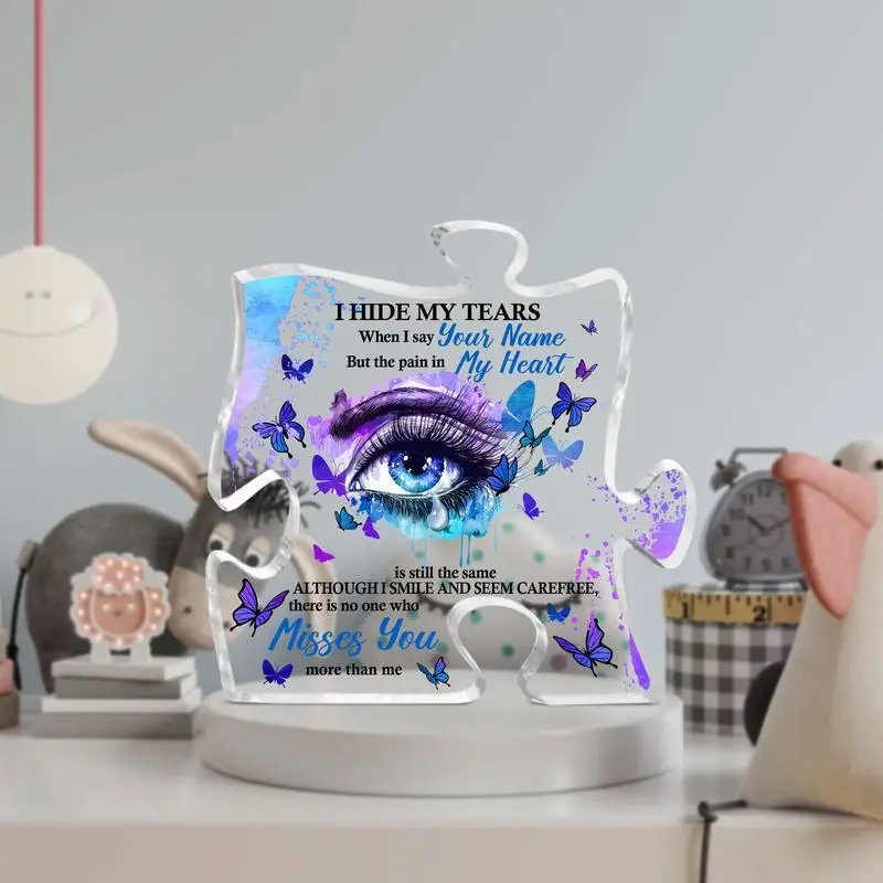 قطعة مركزية للطاولة من الأكريليك للتذكاري والجنزة وهدايا التعاطف وديكور الحفلات #2