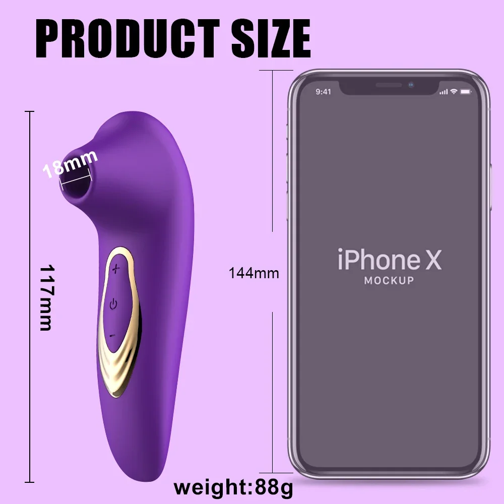 Giocattolo del sesso per la masturbazione femminile potente ventosa vibratore per l'aspirazione del clitoride capezzolo clitorideo massaggiatore per la stimolazione del vuoto orale