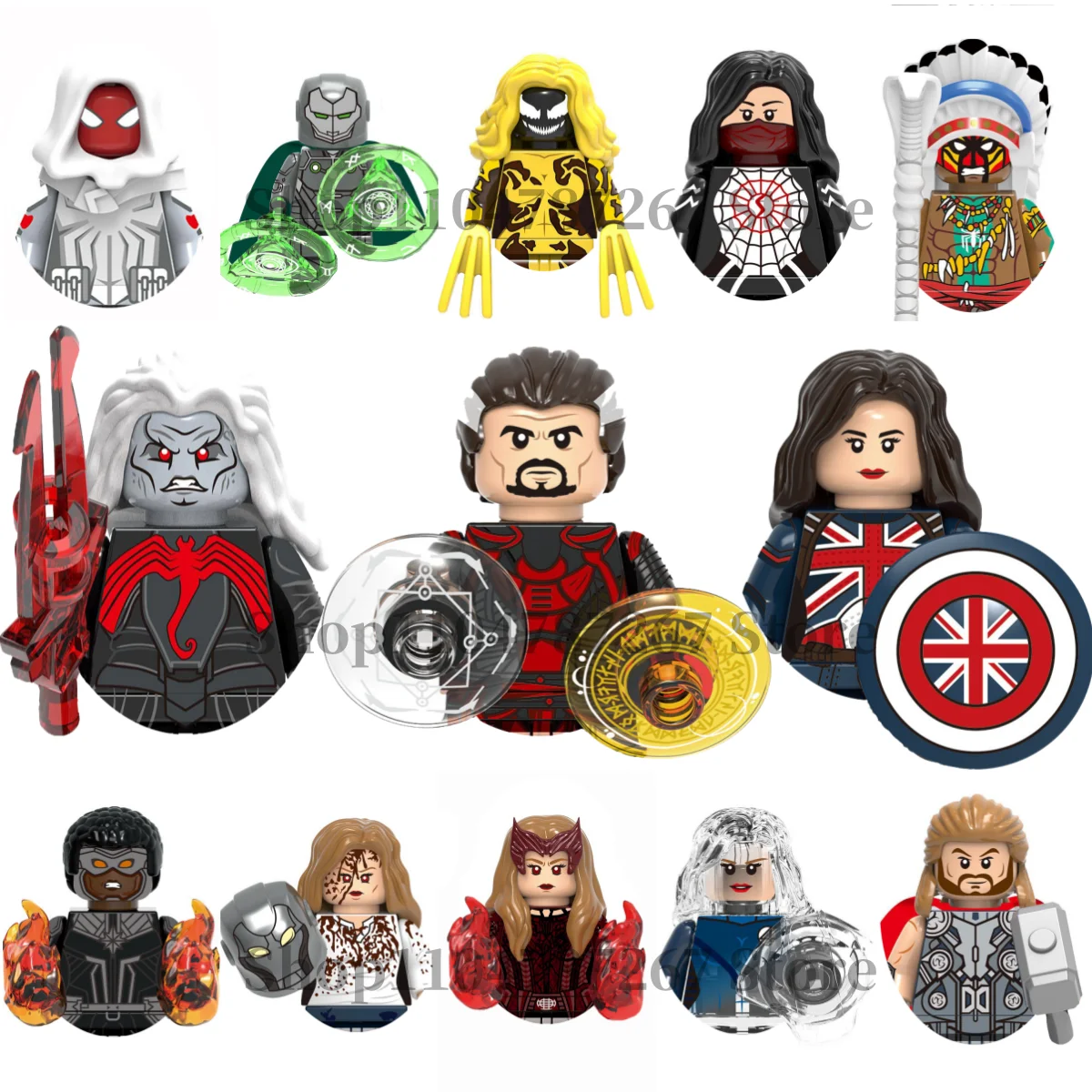 

Marvel brick toys Peter Parker Doctor Strange Spider-Man Walker building blocks MINI figurines children's gift Puzzle toys