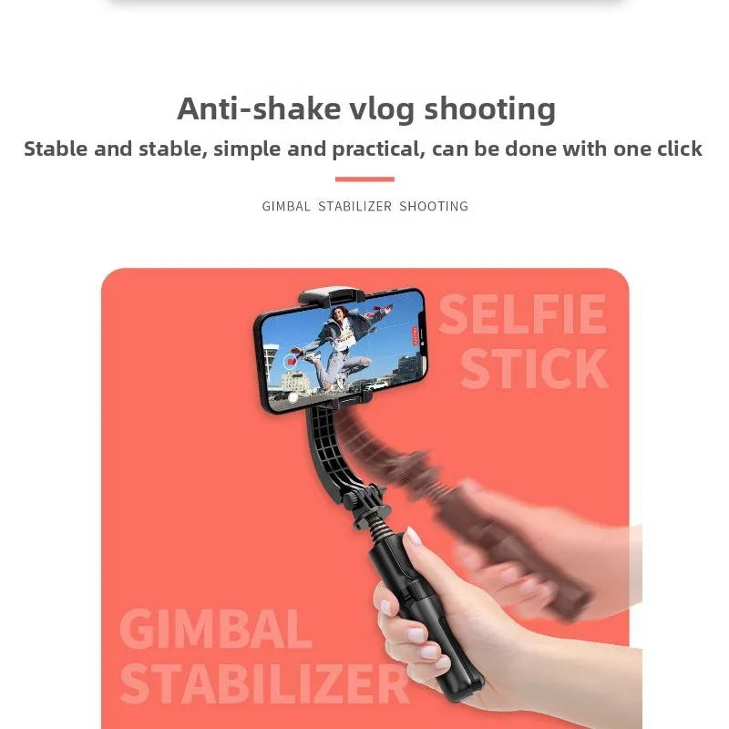 

Mini mobile phone stable selfie stick, Bluetooth remote control handheld gimbal, shooting anti-shake integrated bracket
