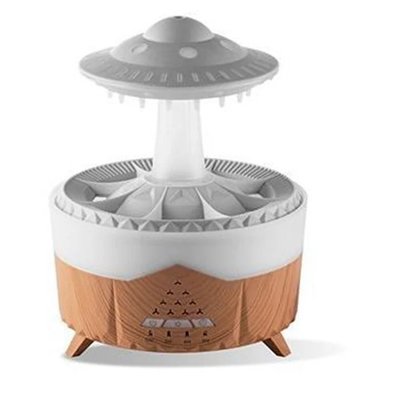 A69X-Rain Cloud Night Light Humidifier With Raining Water Drop Sound And 7 Color LED Light Essential Oil Diffuser, C Easy To Use