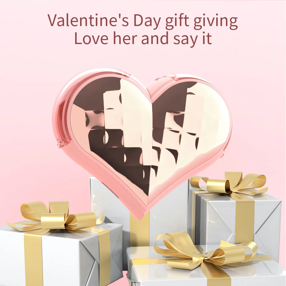 Bluetooth Earphone Heart-shaped Deformade Bluetooth 5.3 Mini Portable Long Battery Life Gift Girl Listen Music And Gaming Heaset