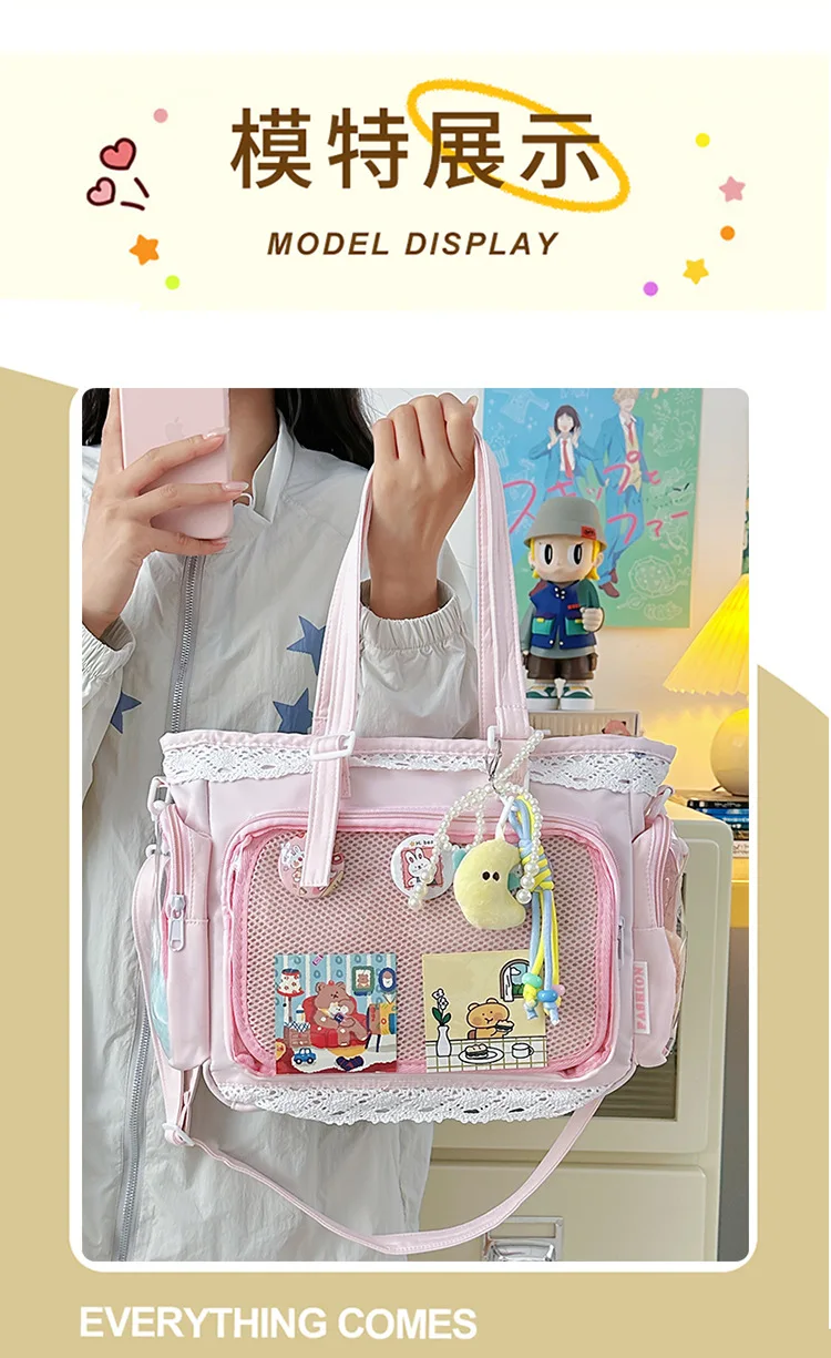 Kawaii Transparent Harajuku Pastel Crossbody Ita Bag