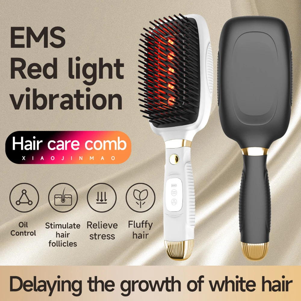 Electric Spray Massage Comb Red Light varvibration Anti Hair Loss Growth Hair Massage Scalp Brush Liquid Oil Applicator Hair Car