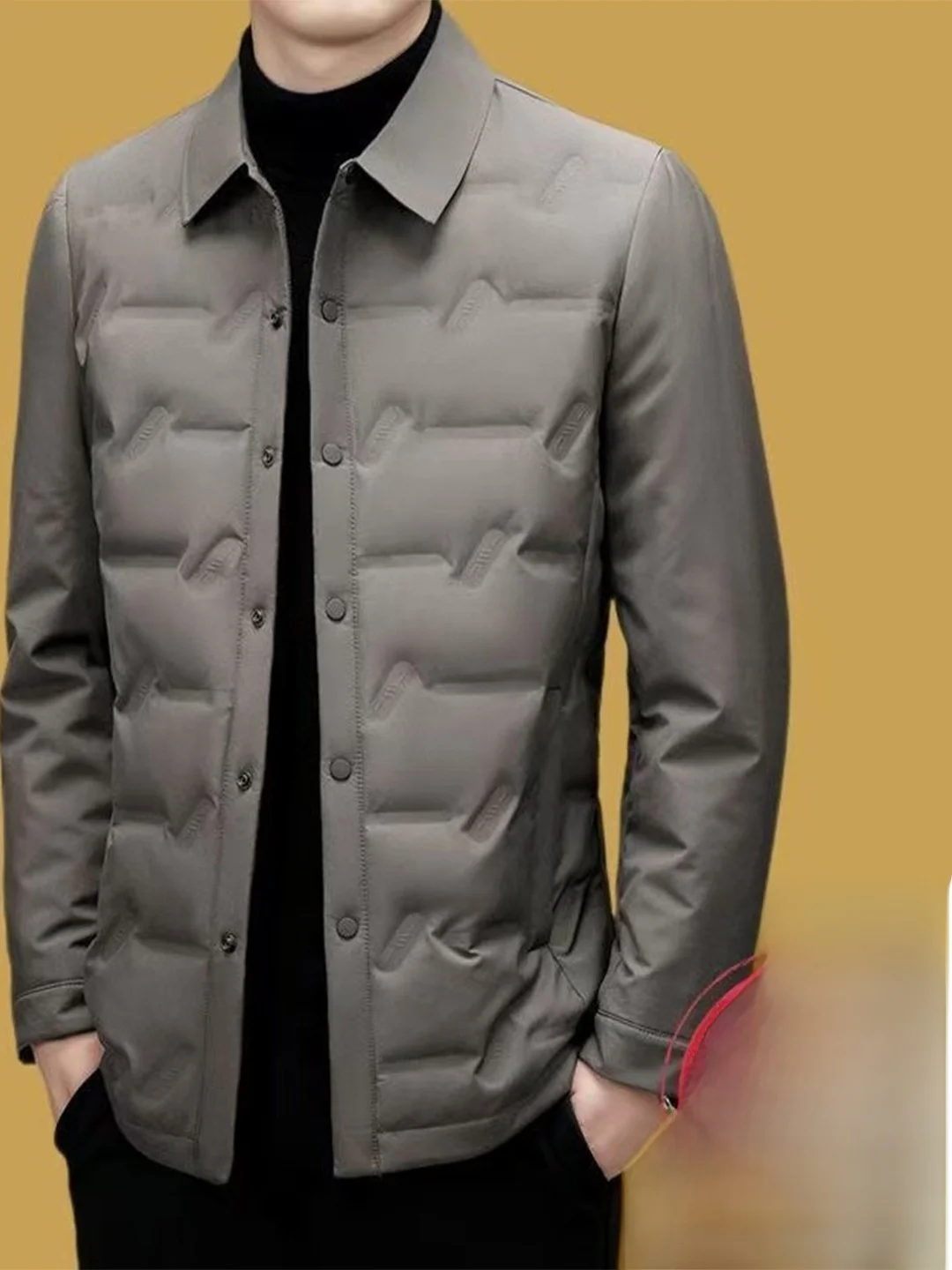 

Легкая теплая мужская куртка-пуховик для бизнеса и повседневной носки, модная верхняя одежда для осени и зимы, высококачественный белый пуховик.