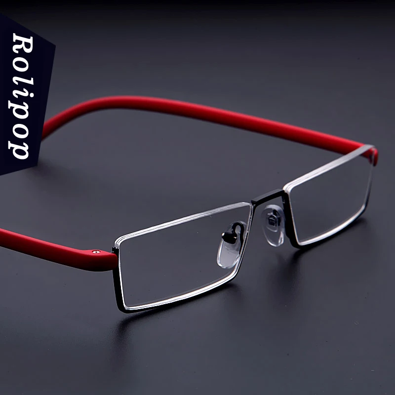 TR90 Womens Reader Reading Glasses for Men Metal Magnifying Glasses To Work Focus Plus Glasses with Case with Glass Lenses