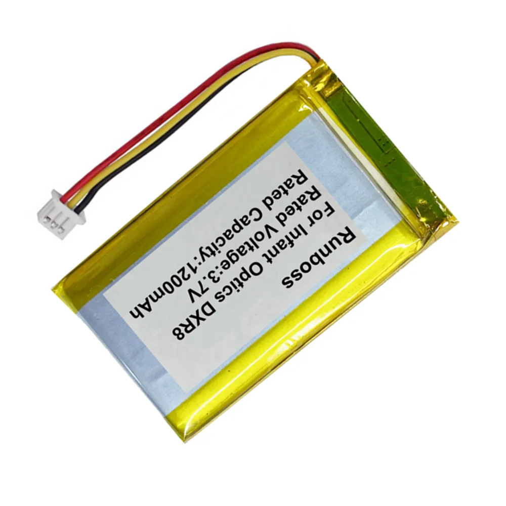 بطارية بديلة أصلية للبصريات الرضع DXR8 فيديو مراقبة الطفل SP803048 1200mAh 3.7 فولت بطارية ليثيوم بوليمر قابلة للشحن