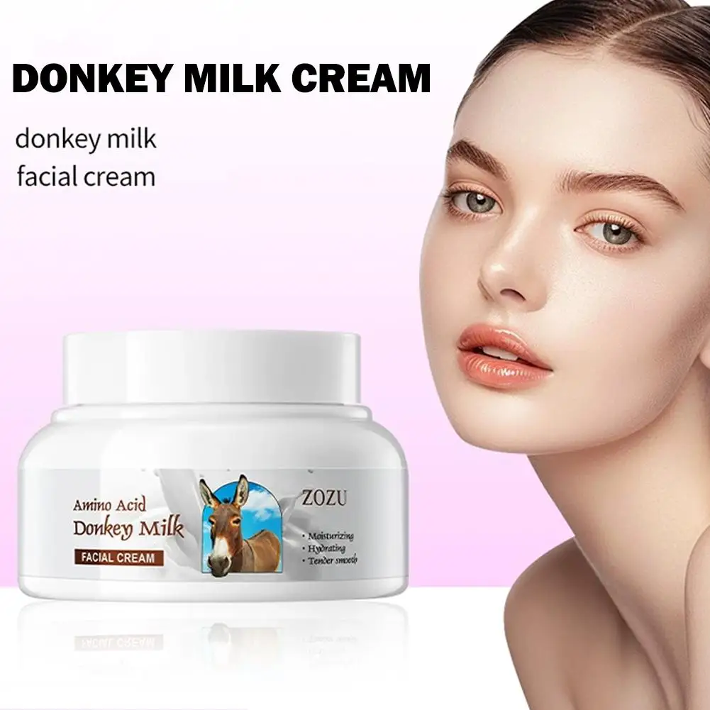 Donkey Milk Whitening Face Cream Anti-aging Wrinkle Face Care Facial Moisturizing Cream Skin Removal Firming Brightening X5L6 view 3
