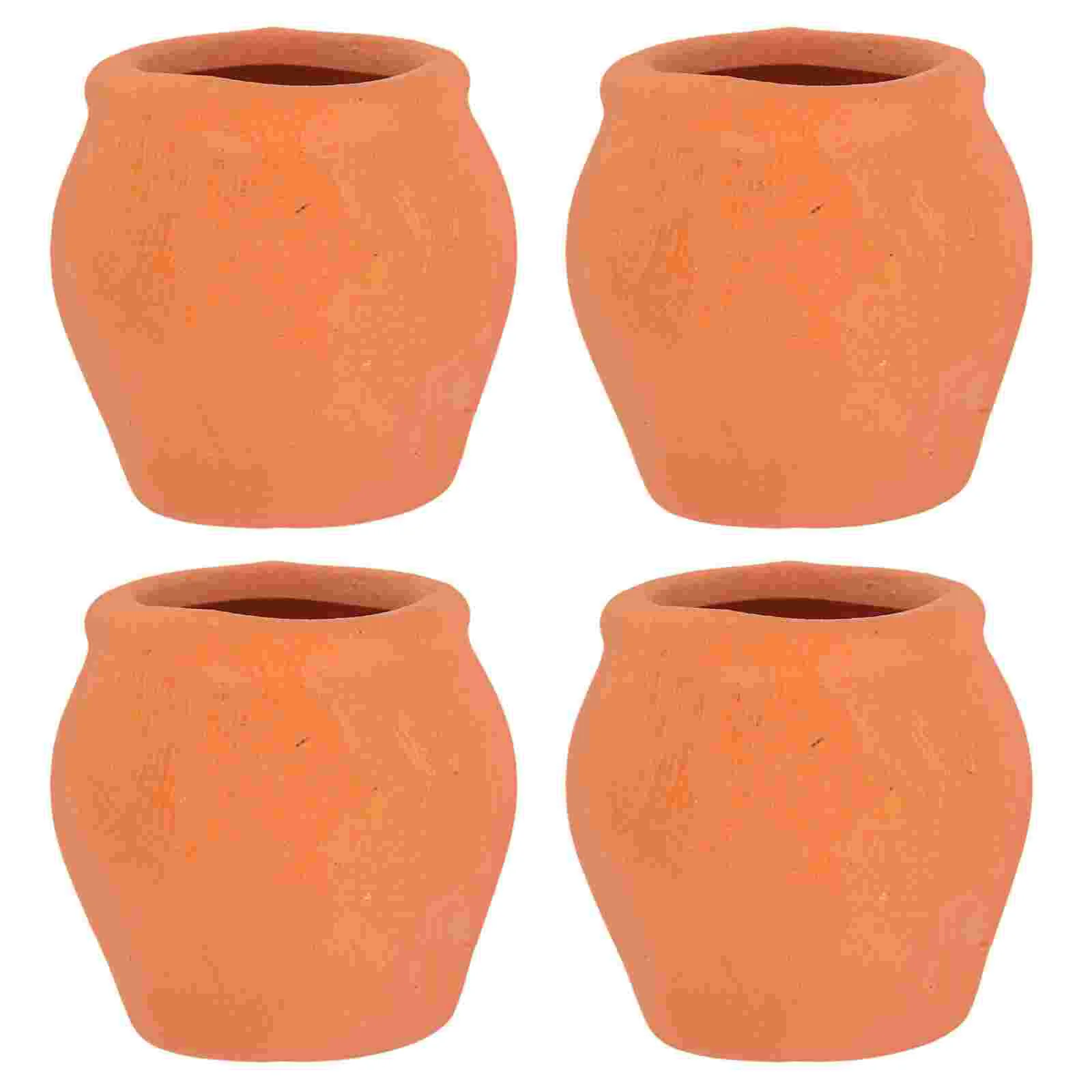 

4 Pcs Mini Succulent Seedling Flower Pots Small Decoration Tiny for Use Waterproof Compact Design Multi