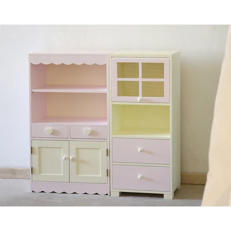 Cream wind baby cabinet group bedside table