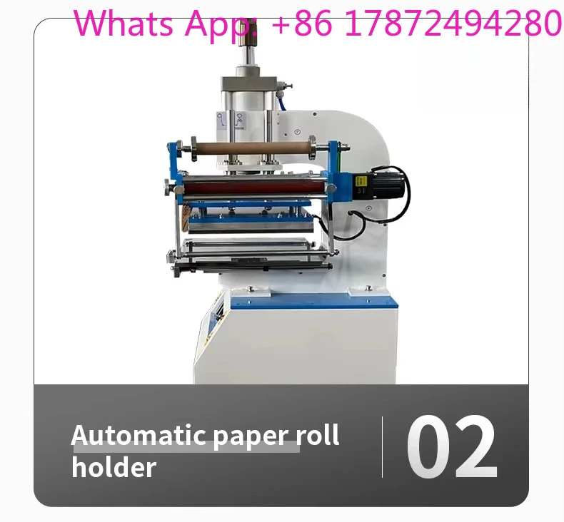 3D Gold Foil Logo Label Printing Machine Automatic Letterpress Hot Stamping Device Leather Textile Metal Use