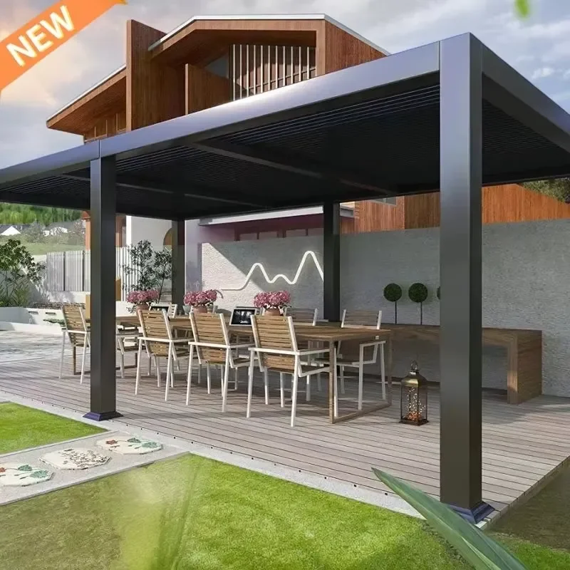

High Quality Bioclimate Pergola 3x4 for Aluminum Retractable Motorized Waterproof Bioclimatic Garden Pergola