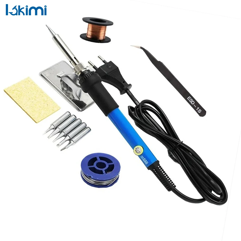 

7 in 1 Electric Soldering Iron Set, 60W Adjustable Temperature Welding Repair Tool, 220V/110V LK-AA77