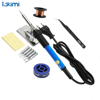 7 in 1 Electric Soldering Iron Set, 60W Adjustable Temperature Welding Repair Tool, 220V/110V LK-AA77