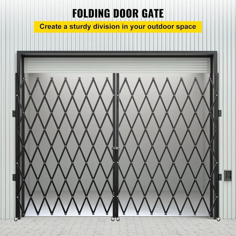 Security Gate, Steel Accordion Security Gates, Flexible Expanding Security Gates, 360° Rolling Barricade Gate, Fence