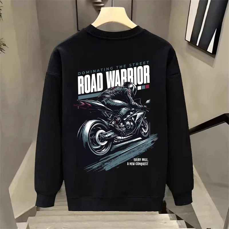 

American Men's Cotton Sweatshirt Autumn Trendy Graphic Long Sleeve T-shirt Daily Home Casual Men's Clothing Oversized Top S-5XL