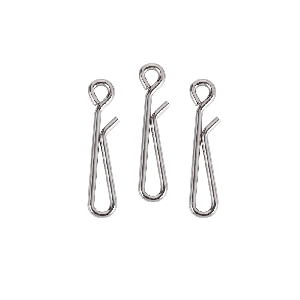

Useful 100Pcs Barrel Swivels Fishing Accessories Quick Hanging Connector Snap Swivel Connecting Tackle Tool