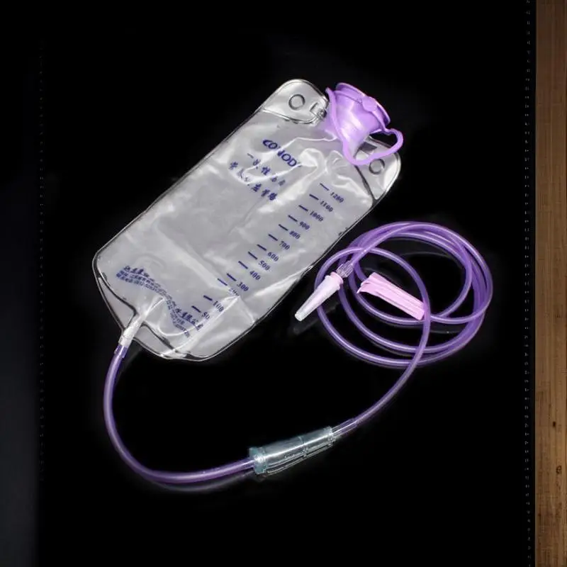 1200ml  Plastic Feeding Bag Enteral Nutrition Supply Bag Nasal Feeding Nutrient Gravity Pump Transparent Tube Bag