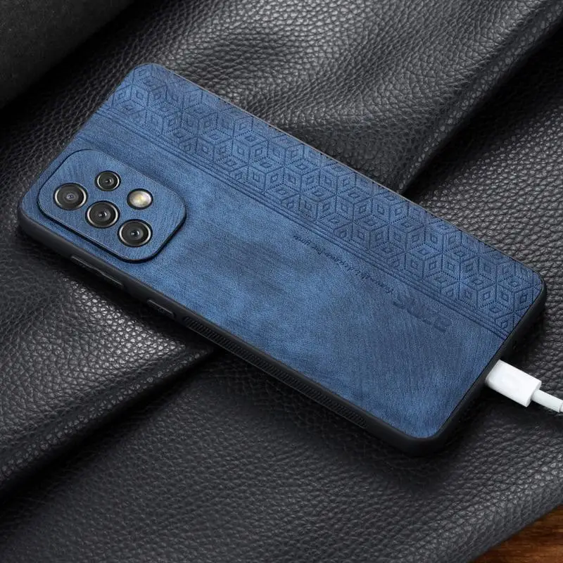 Ultra thin Leather Case For Samsung A14 A24 A34 A54 A13 A23 A33 A53 A52 S23 S22 Ultra Shockproof PU Leather Hybrid Soft Cover