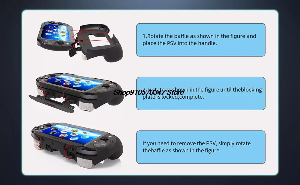 

For PSV2000 l2r2 Streaming Joystick Quick Release Case Back Touch Button Streaming Joystick