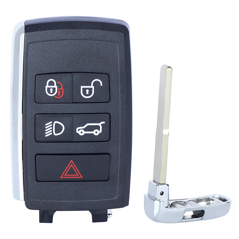 KEYECU 5 Buttons 315MHz 433MHz ID49 Chip for Land Rover for Jaguar 2018-2021 Lonsdor Smart Remote Remote Key Fob Can Change ID