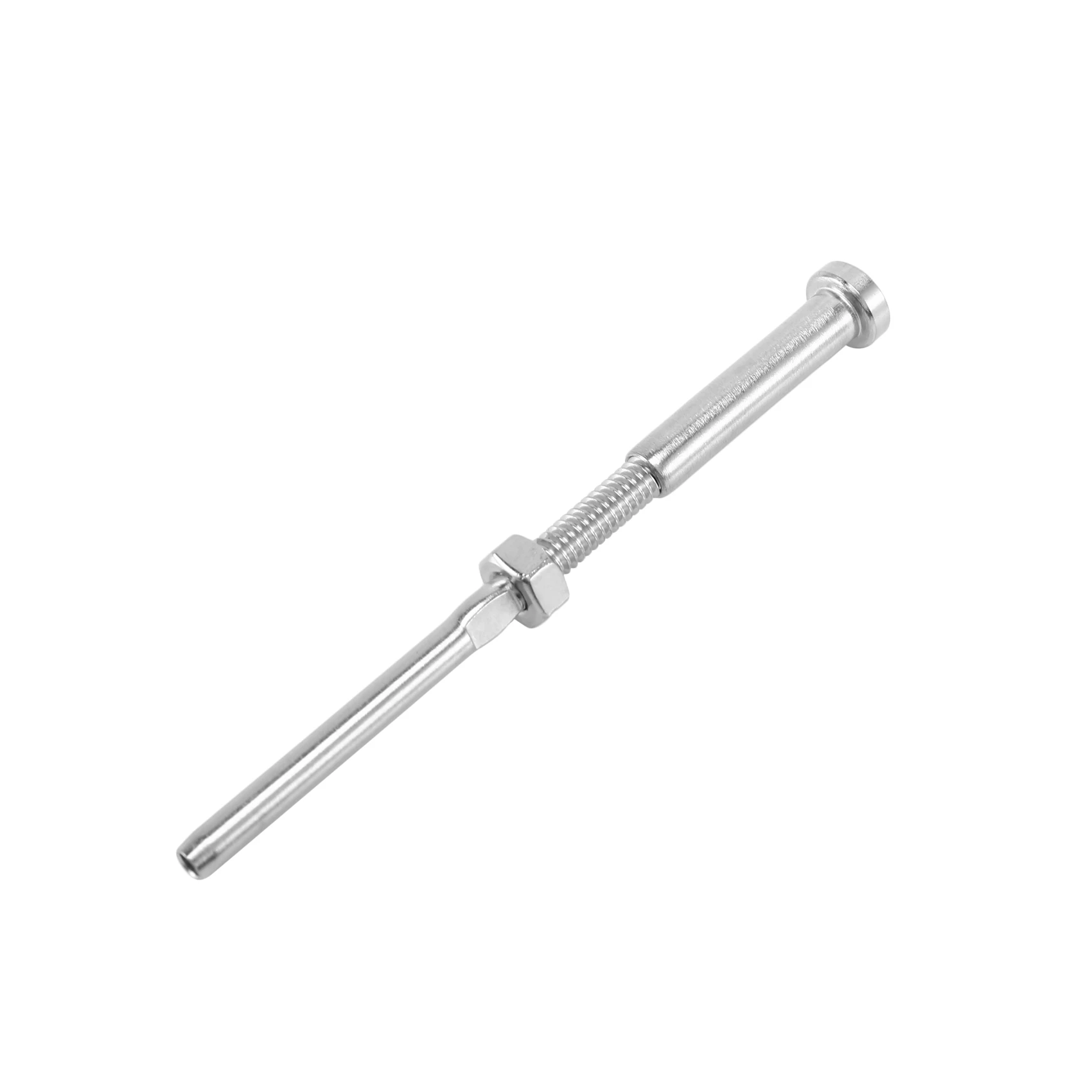 ABKW-20 Pairs Stainless Steel 316 Grade Cable Railing Threaded Stud Tensioner Receiver & Flat Head Stemball Terminal For 1/8 Cab