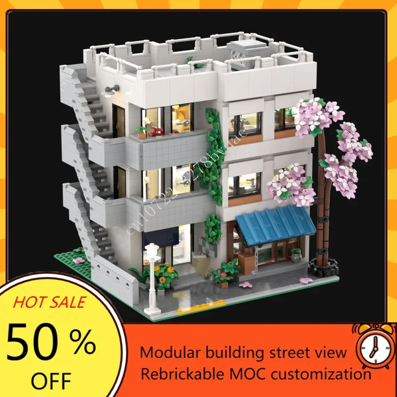 3711PCS de Moderne Modulaire MOC Creatieve street view Model Aangepaste Puzzel Architectuur DIY Onderwijs Assemblage Model Speelgoed Geschenken