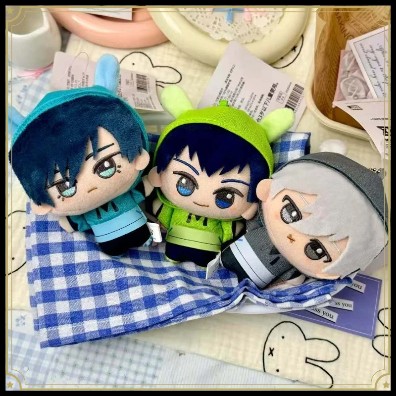 Blue Lock Anime Cute Bunny Ears Plush Toy Pendant Isagi Yoichi Nagi Seishiro Rin Itoshi Cartoon Peripheral Fans Collect Gifts