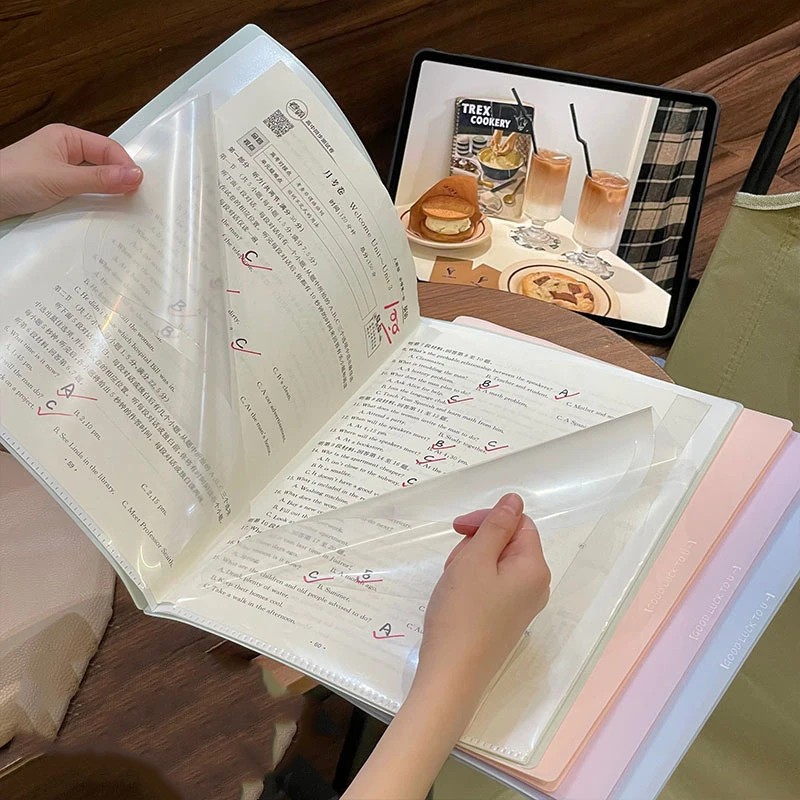 A3 Test Paper Holder Loose-leaf Storage Holder Large-capacity Storage Bag Student Test Paper Organization and Storage Folder