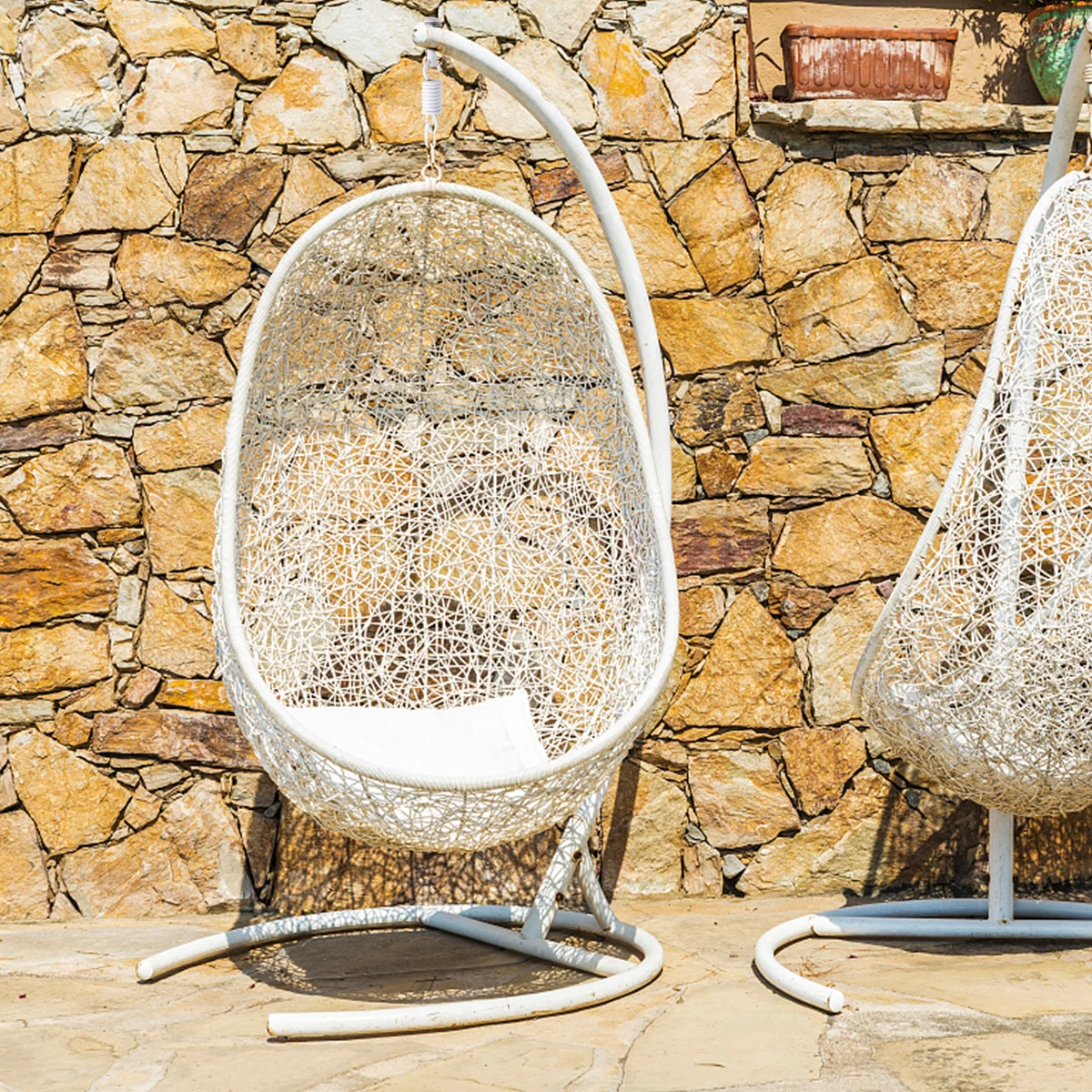 

1Set Hammock Supply Spring Buckle Hanging Chair Kit Durable Rotating Hook for Garden Outdoor Swing Seat Replacement