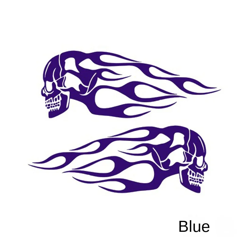 2 New Color Tiger Flame Totem Car Stickers, Car Stickers, Motorcycle Stickers, Easy To Install and Not Easy To Fall Off