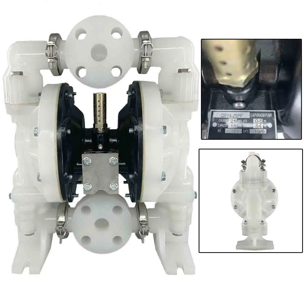 72GPM Air Operated Double Diaphragm Pump Polypropylene 1