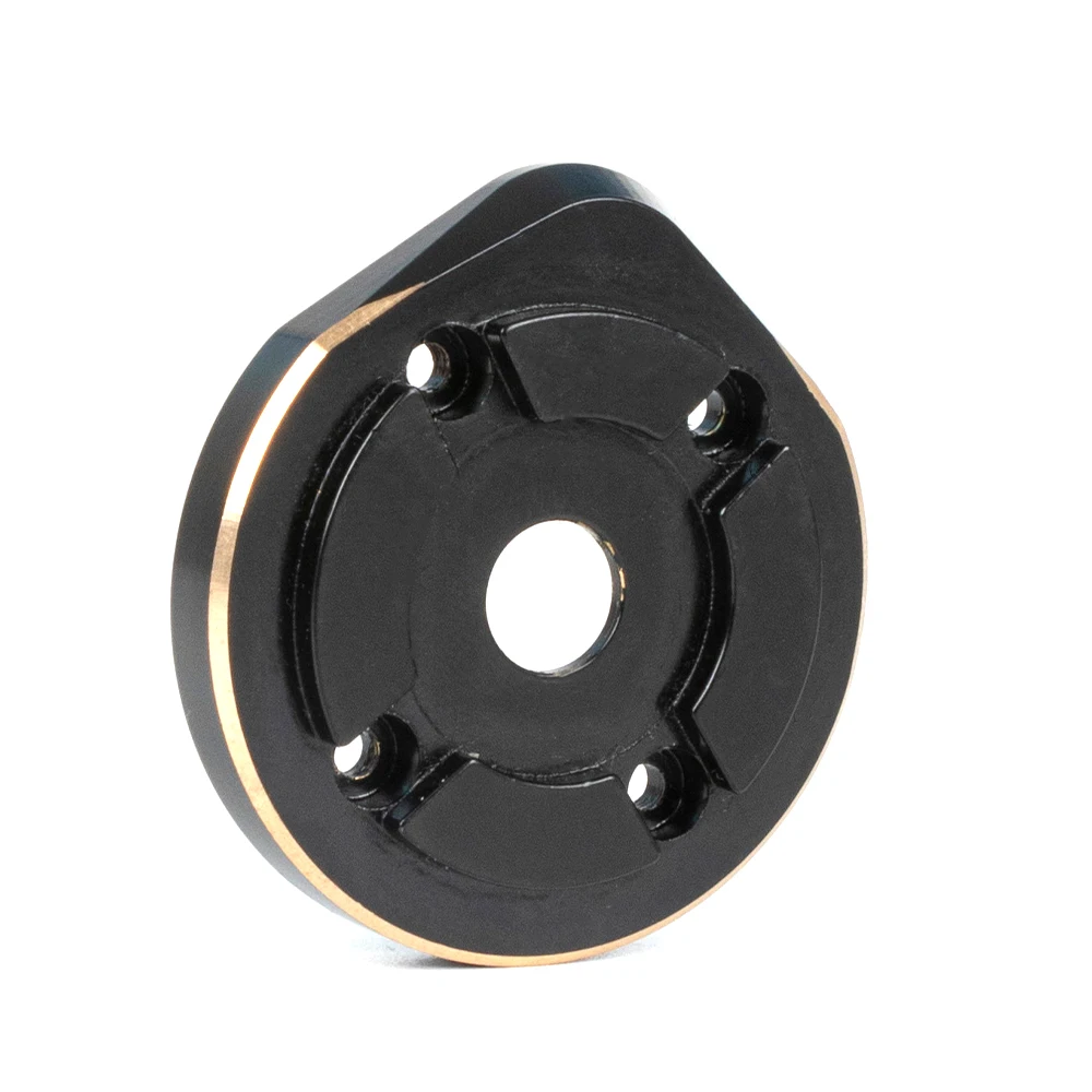 Black Heavy Duty Brass Counter Weight Steering Knuckles Portal Cover Plates Bumper Mount for 1/10 RC Crawler SCX10 III Capra