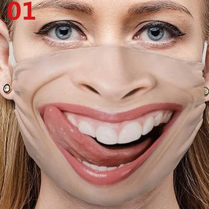 Máscara facial de algodão respirável reutilizável para homens e mulheres, máscara exterior lavável, adereços cosplay de Halloween, acessório