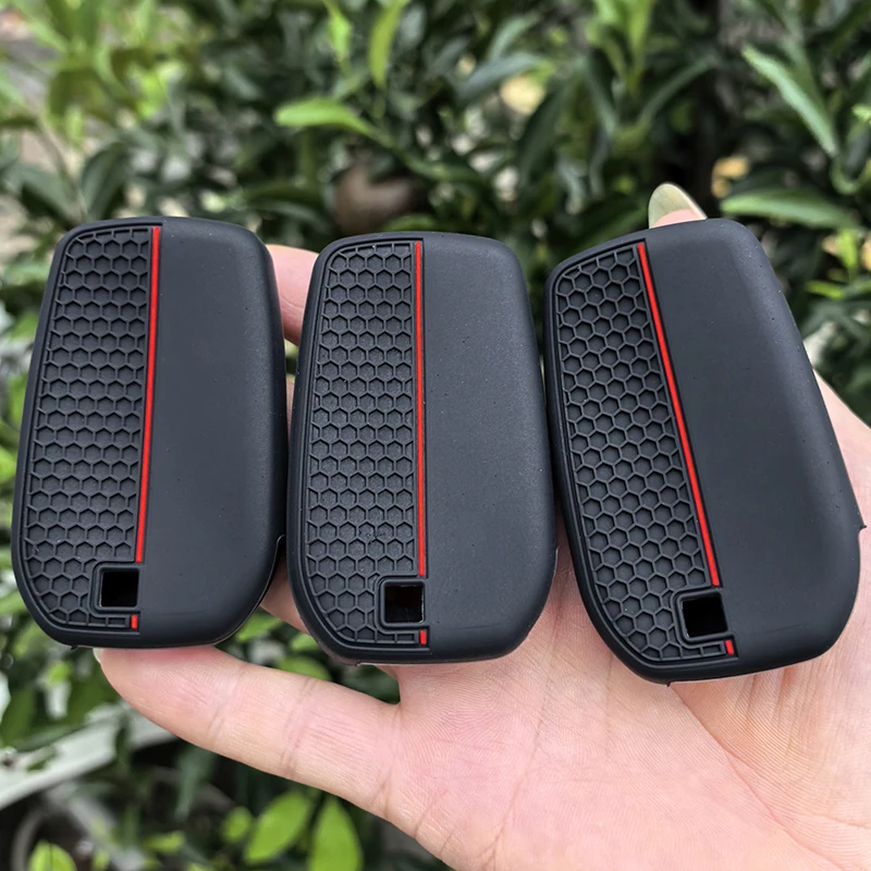 غطاء حافظة مفاتيح السيارة من السيليكون لسيارة تويوتا لاند كروزر 200 300 برادو كراون TLK 200 يارس كروس هايلكس إنوفا فورتشنر كامري 55 مفتاح