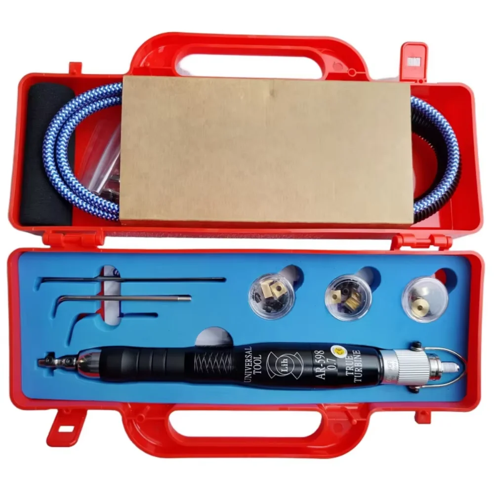 Complete Lih AR-598 Air Polisher Mold Polishing Tools Supplies Kit Including Diamond Paste Ceramic Fiber Stone Variable Speed