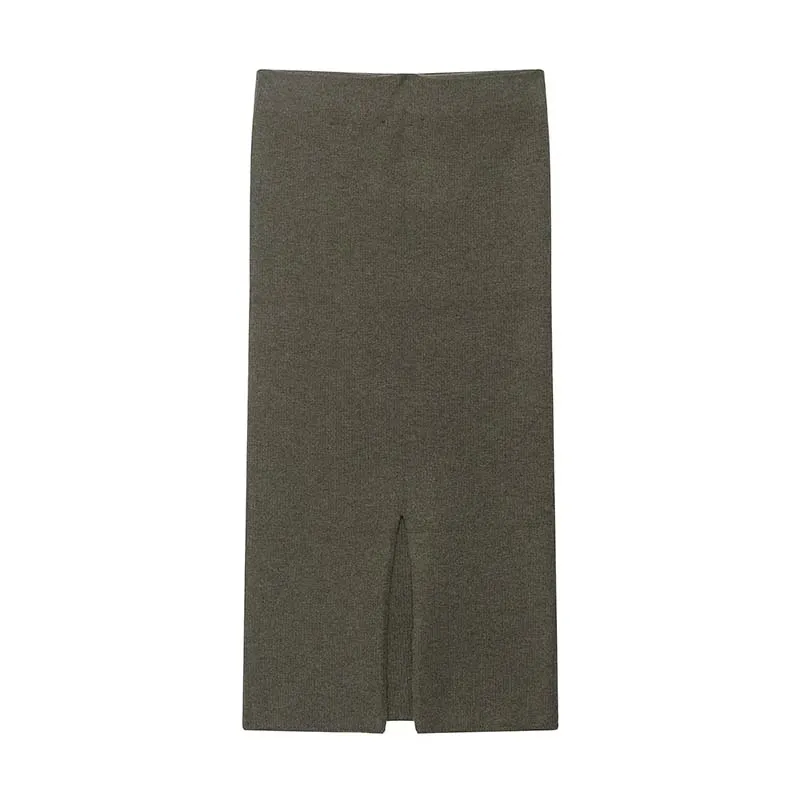 ชุดเซ็ตกระโปรงมิดิผ้าริบสำหรับผู้หญิง 2 ชิ้น คอลเลคชั่นใหม่ปี 2025 แฟชั่นเก๋ไก๋ เสื้อคลุมคาร์ดิแกนถัก ชุดสูทผู้หญิง ชุดฤดูใบไม้ร่วงสำหรับผู้หญิง