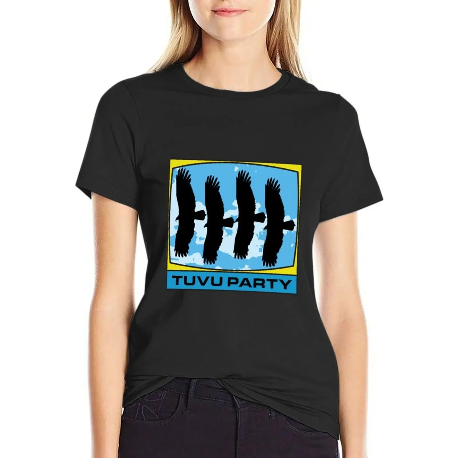 

TUVU PARTY T-Shirt customs funny hippie clothes customs design your own designer clothes Women luxury