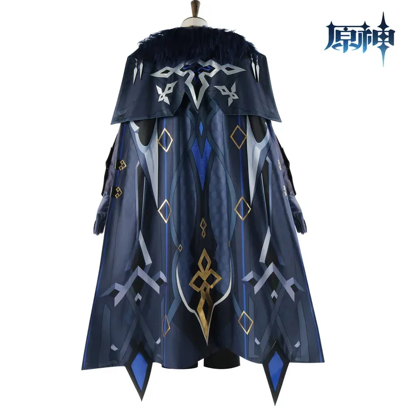 Genshin Impact Il Capitano Капитан Косплей Костюм Плащ Униформа Маска Одиннадцать Fatui Harbingers Natlan Хэллоуин для женщин и мужчин