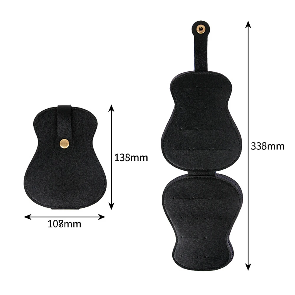 Multifunctional Design Guitar Pick Bag Banjo Players Compatibility Guitar Pick Bag Magnetic Closure Tool Holder