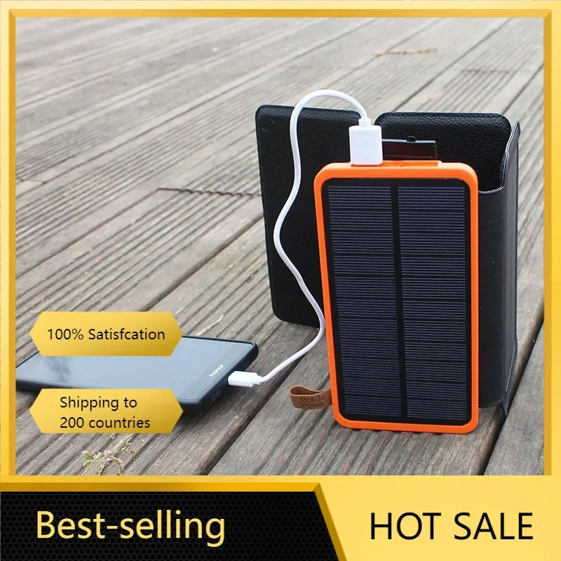 25000mah Cross Border Hot Selling Solar Power Banks Wholesale Large Capacity   Waterproof Mobile Power Supply Outdoor Light