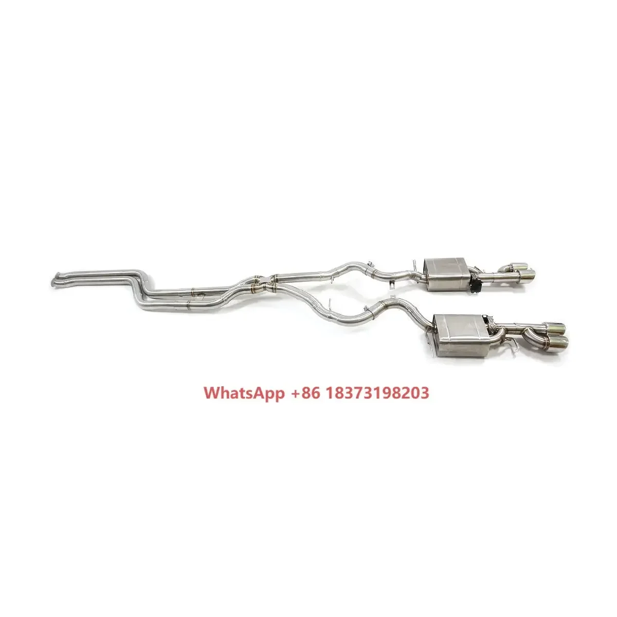Car 304 Stainless Steel Catback Valvetronic Muffler Exhaust System for 2009-2013 E90 E92 E93 325i 330i 335i N54 N55 3.0T