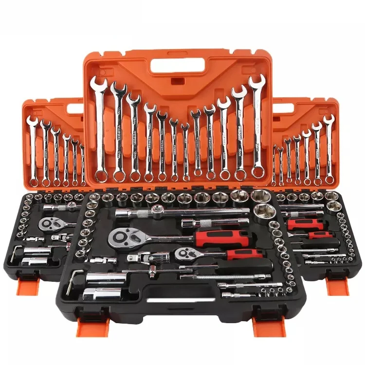 61PCS Socket Wrench Rachet Wrench Set Wrench Socket Set Auto Repair Tools